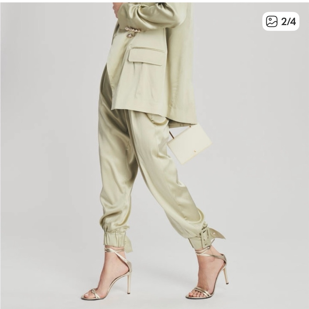 Retrofete Women's Silk Suit in Sage (rare piece - full suit) - Picture 2 of 6